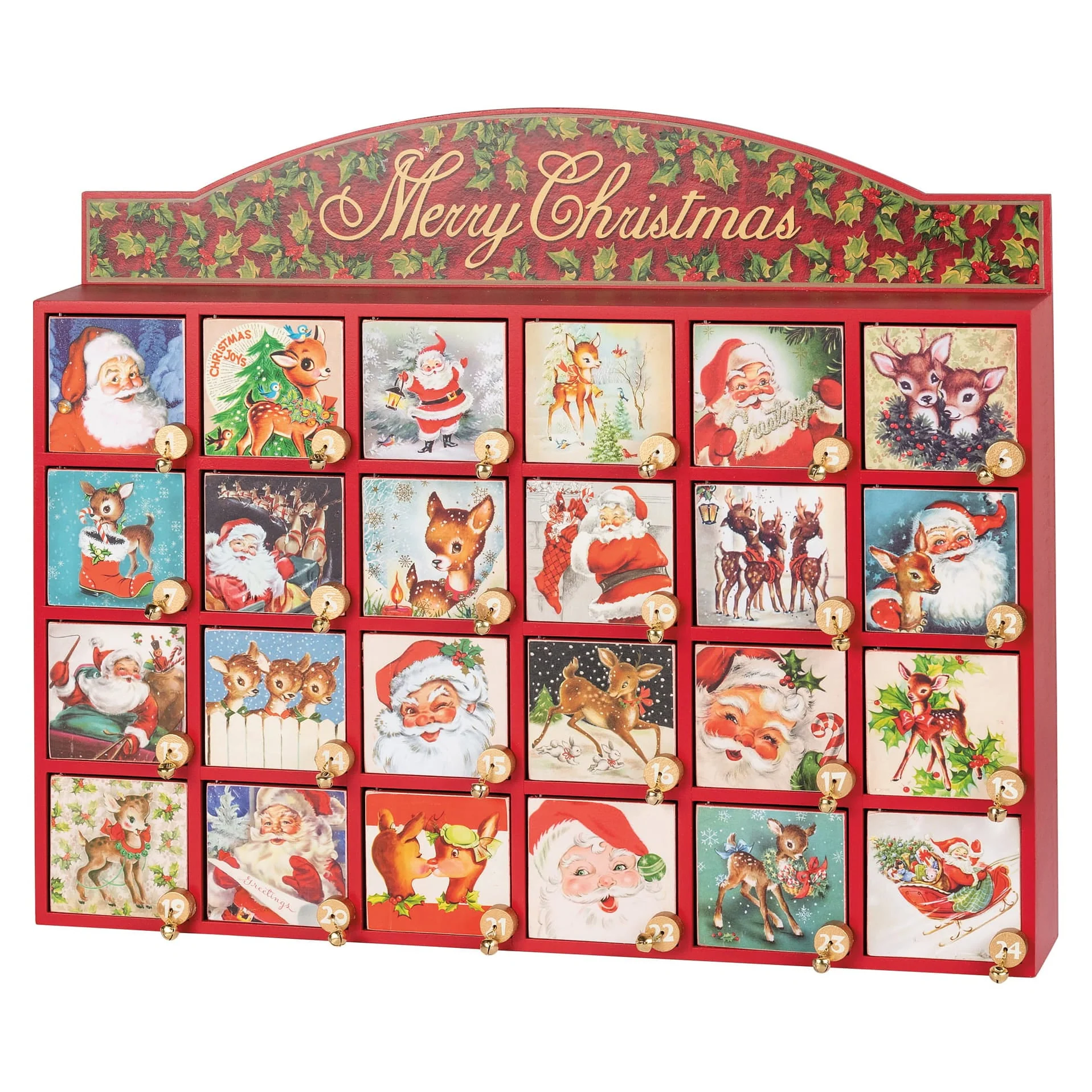Traditional Red & Green Christmas Tabletop Decor